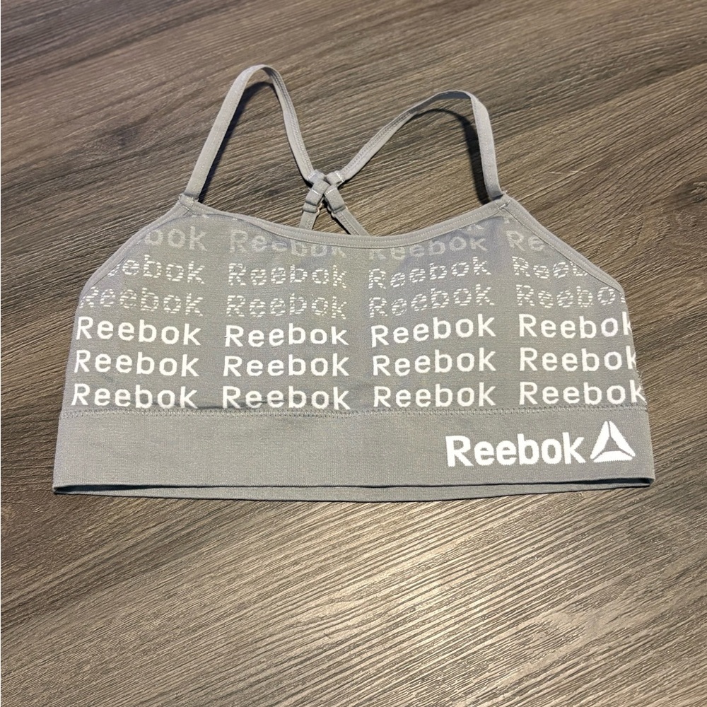 Reebok Gray Sports Bra for Girls